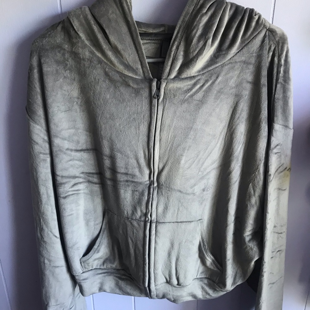 SKIMS Velour Hoodie Gunmetal NWT